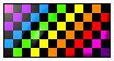 checkered rainbow