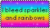 sparkles and rainbows
